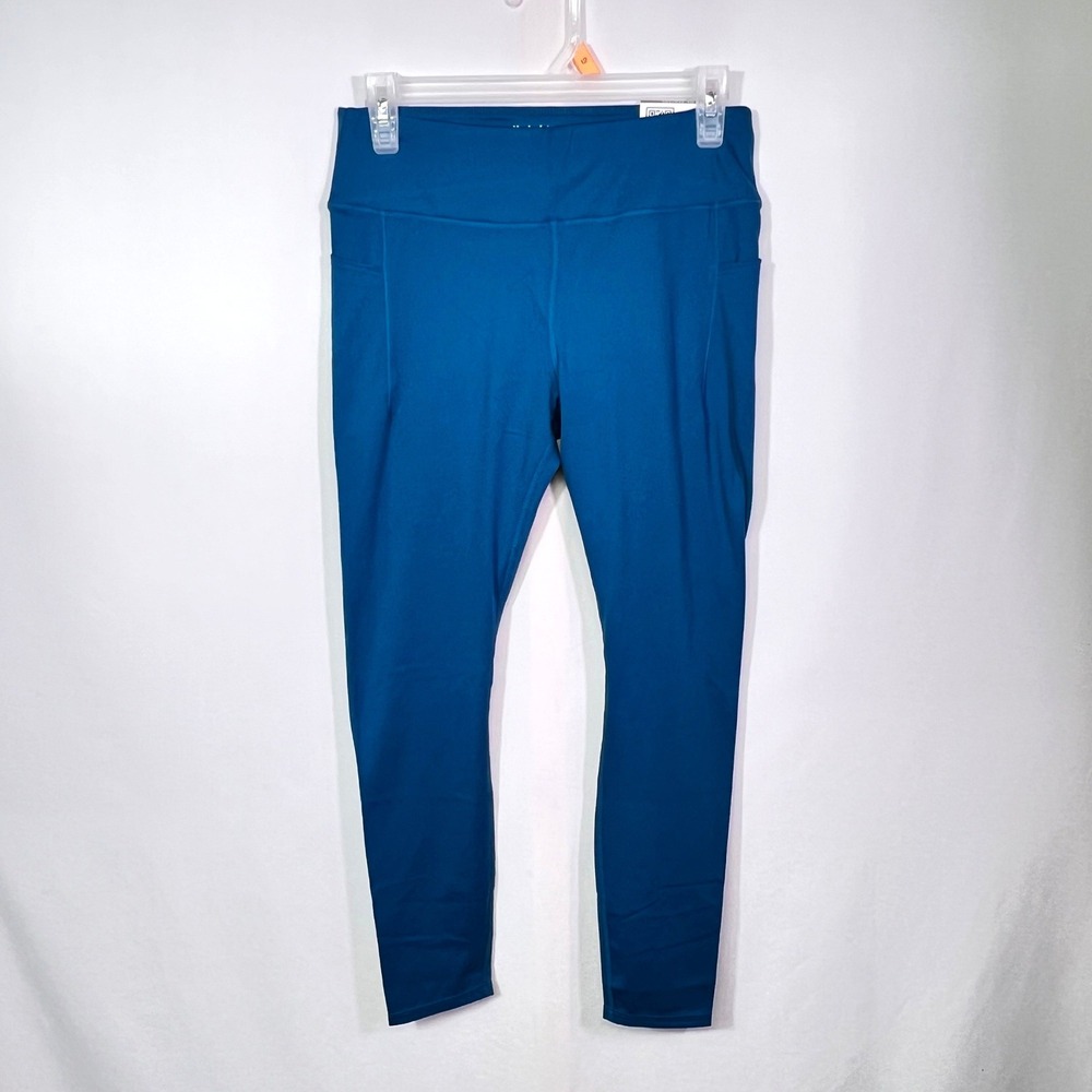Member's Mark Girls Active Leggings XL 14/16 Turquoise Pockets SG3406-B NEW - Picture 1 of 7